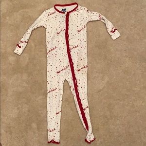 Kickee Pants Christmas Pajamas 3t 